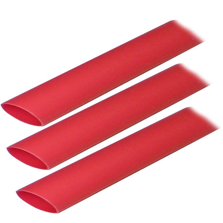 Ancor Adhesive Lined Heat Shrink Tubing (ALT) - 3/4" x 3" - 3 - Pack - Red - Get Tight Gear