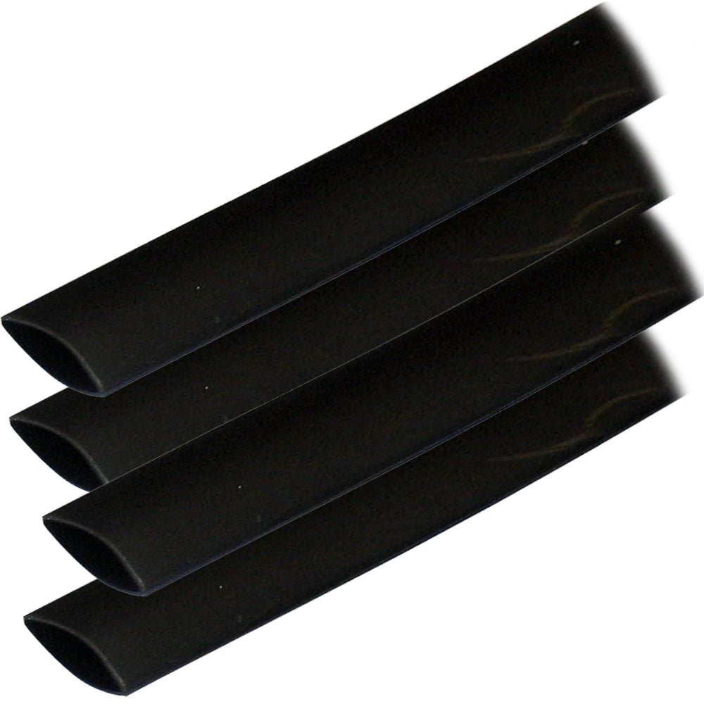 Ancor Adhesive Lined Heat Shrink Tubing (ALT) - 3/4" x 6" - 4 - Pack - Black - Get Tight Gear