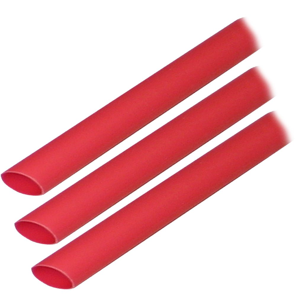 Ancor Adhesive Lined Heat Shrink Tubing (ALT) - 3/8" x 3" - 3 - Pack - Red - Get Tight Gear