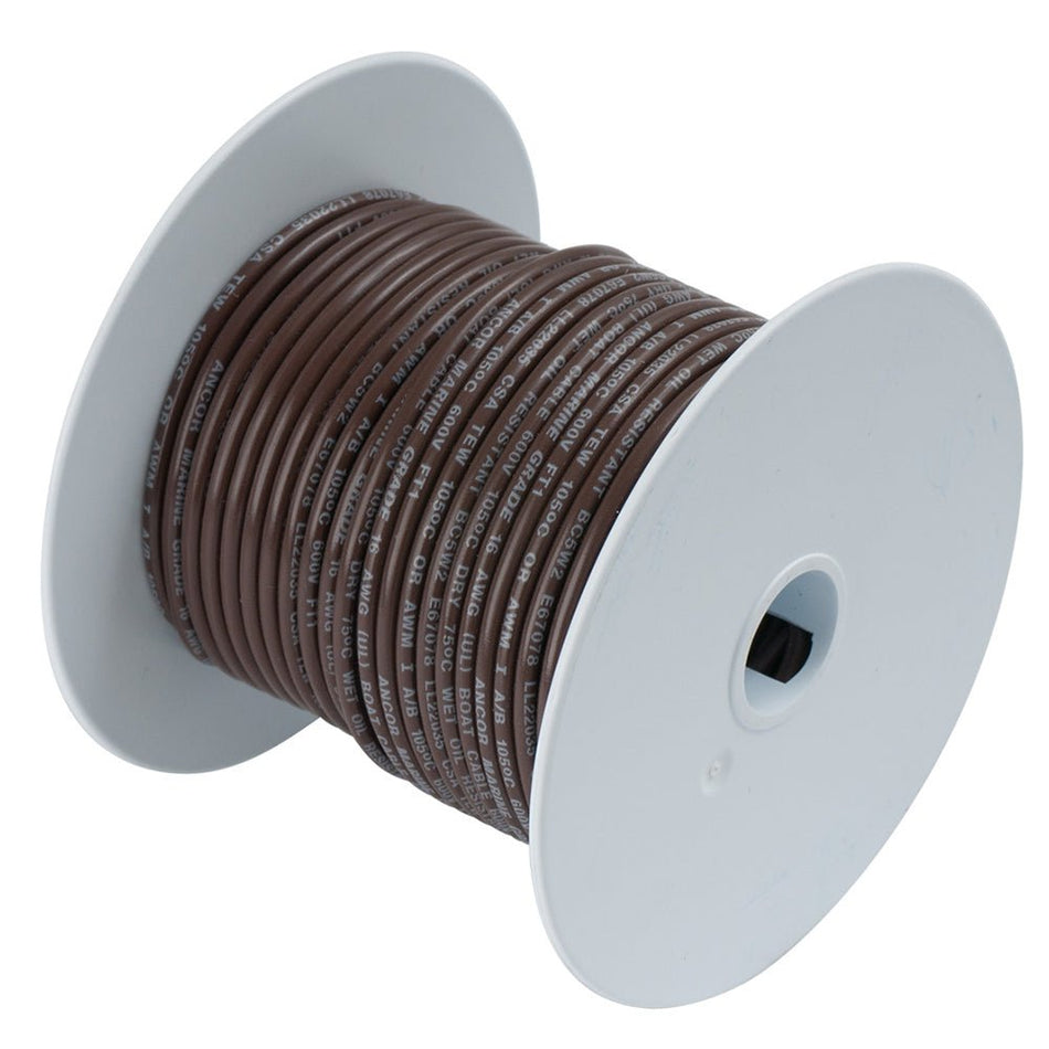 Ancor Brown 10 AWG Tinned Copper Wire - 250' - Get Tight Gear