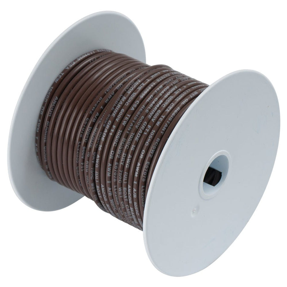 Ancor Brown 14AWG Tinned Copper Wire - 100' - Get Tight Gear