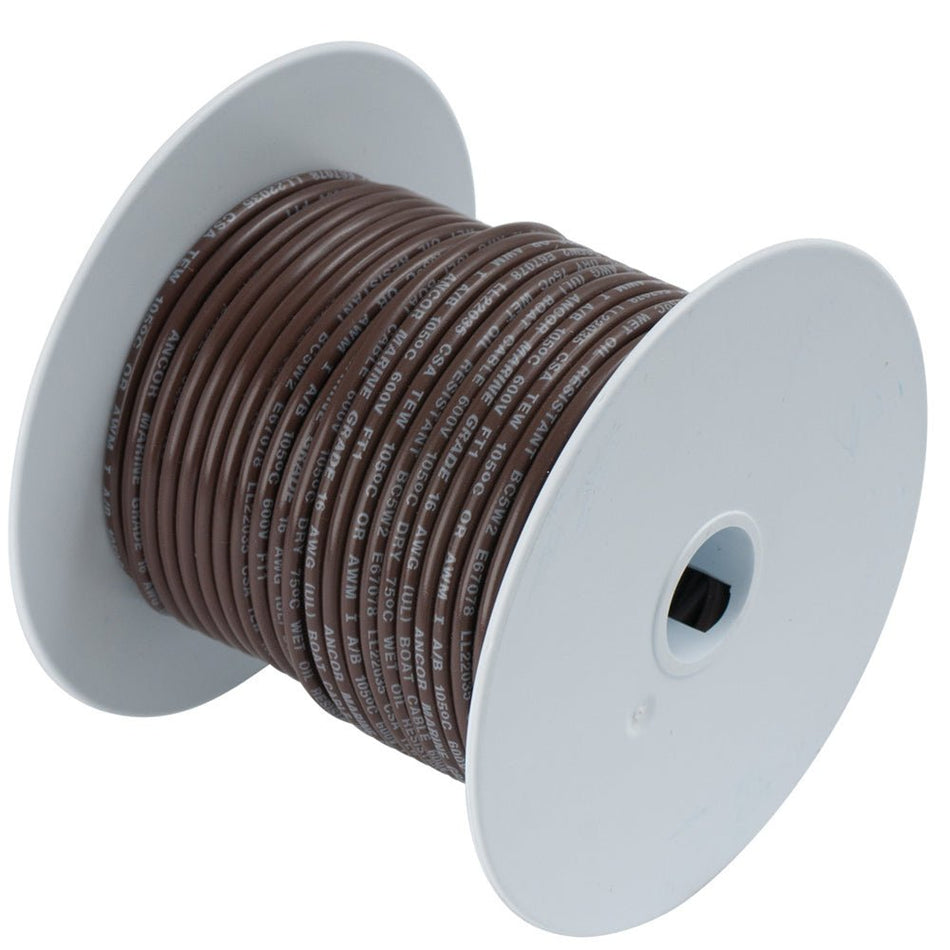 Ancor Brown 16 AWG Tinned Copper Wire - 25' - Get Tight Gear