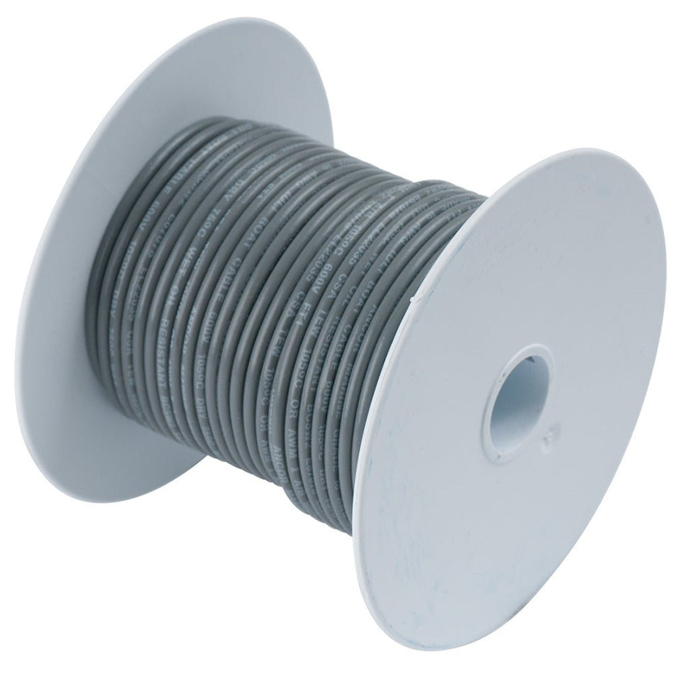 Ancor Grey 14 AWG Tinned Copper Wire - 100' - Get Tight Gear