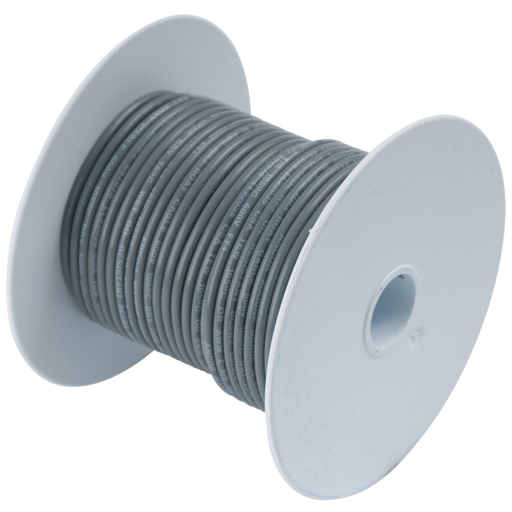 Ancor Grey 18 AWG Tinned Copper Wire - 250' - Get Tight Gear