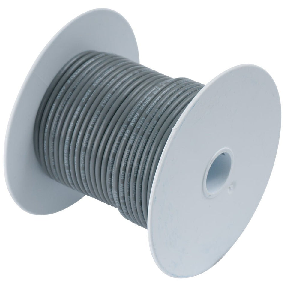 Ancor Grey 18 AWG Tinned Copper Wire - 500' - Get Tight Gear