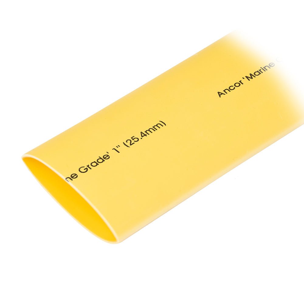 Ancor Heat Shrink Tubing 1" x 48" - Yellow - 1 Pieces - Get Tight Gear