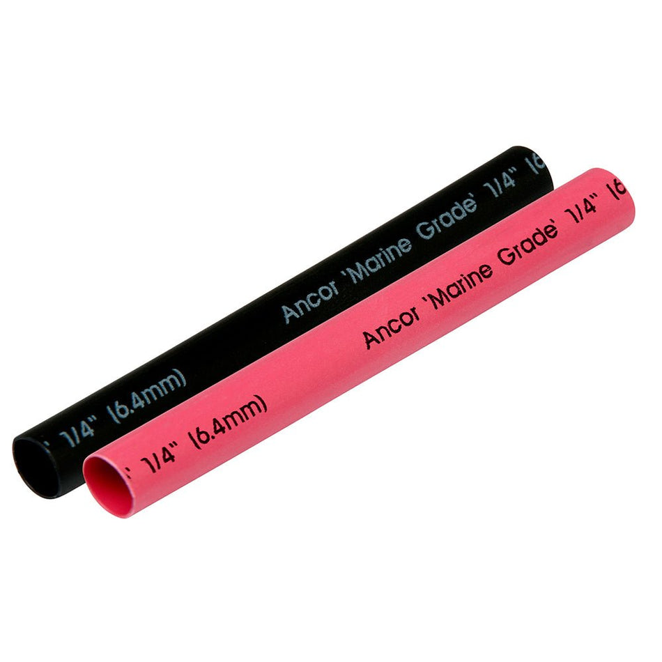 Ancor Heat Shrink Tubing 1/4" x 3" - Black & Red Combo - Get Tight Gear