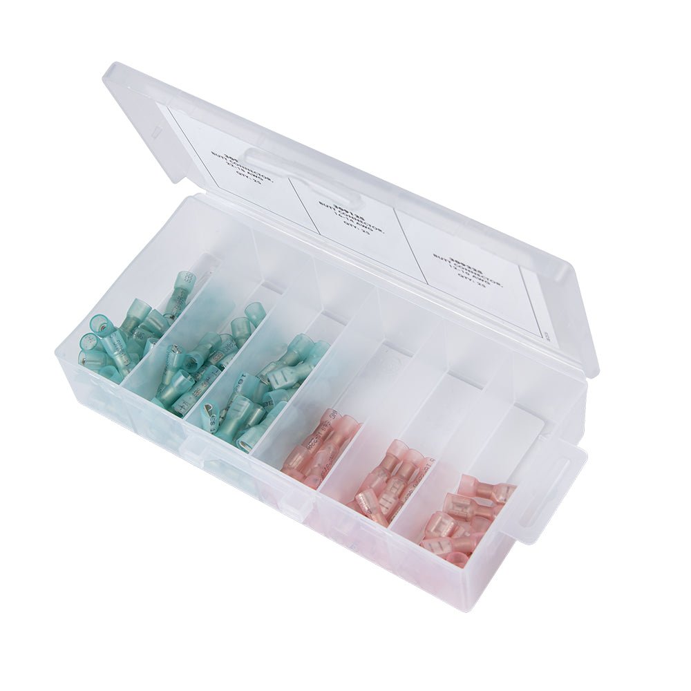 Ancor Heat Shrink Universal Speaker Connector Kit f/22 - 18/16 - 14 - Assorted 90 Piece - Get Tight Gear