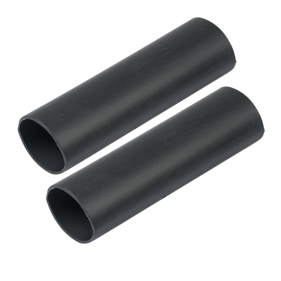 Ancor Heavy Wall Heat Shrink Tubing - 1" x 12" - 2 - Pack - Black - Get Tight Gear