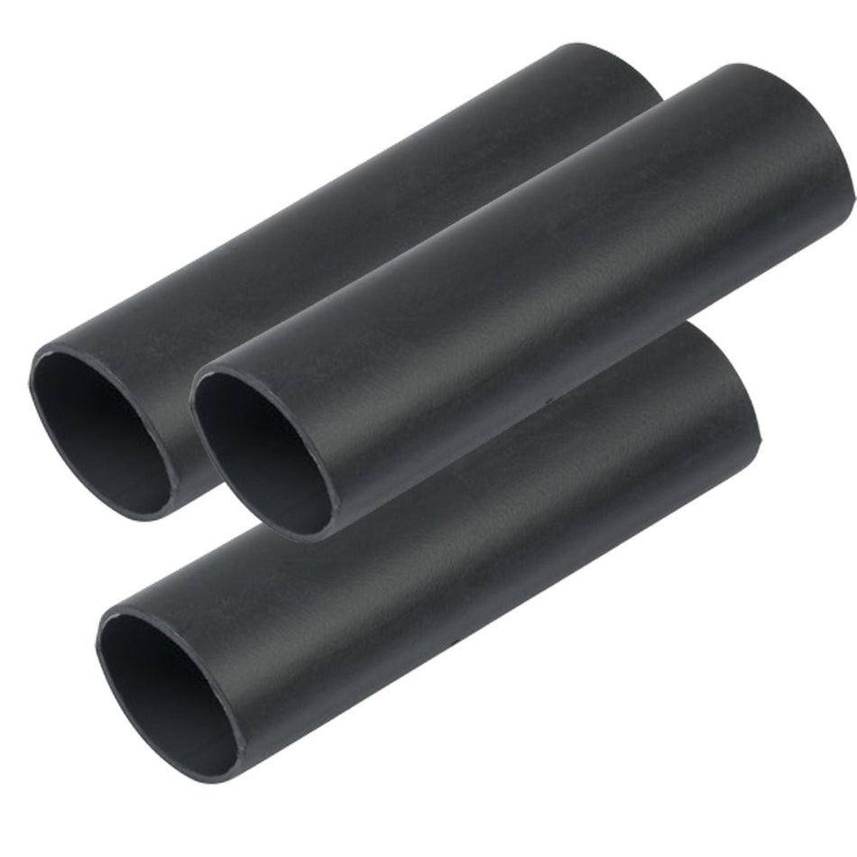 Ancor Heavy Wall Heat Shrink Tubing - 3/4" x 3" - 3 - Pack - Black - Get Tight Gear
