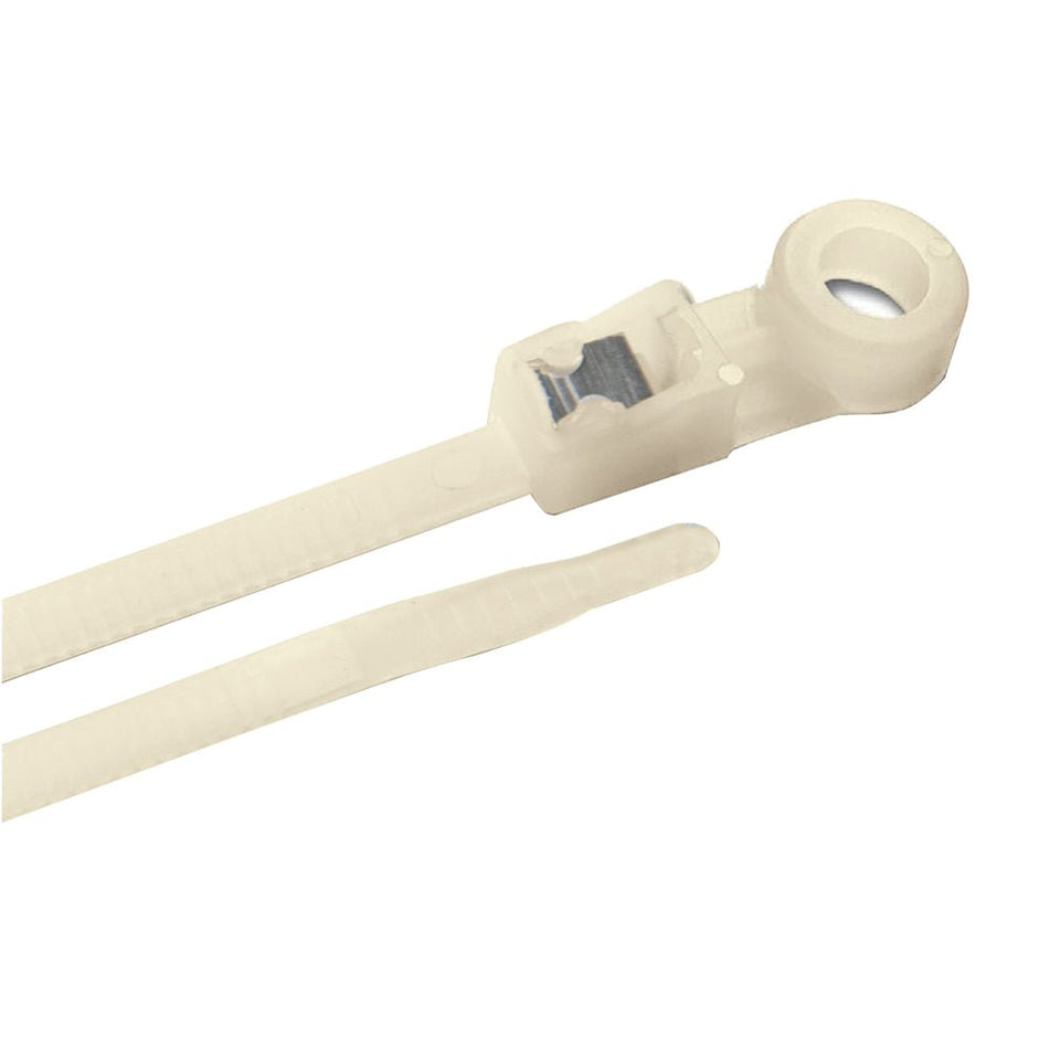 Ancor Mounting Self - Cutting Cable Ties - 8" - Natrual - 50 - Pack - Get Tight Gear