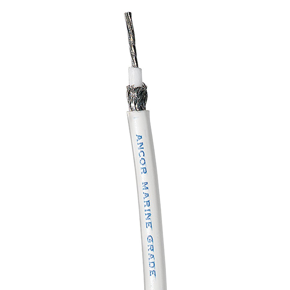 Ancor RG 8X White Tinned Coaxial Cable - 100' - Get Tight Gear