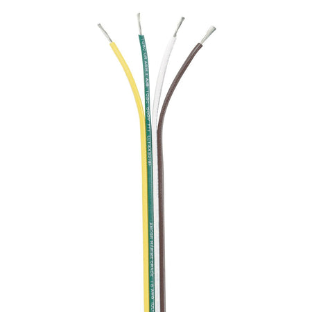 Ancor Ribbon Bonded Cable - 16/4 AWG - Brown/Green/White/Yellow - Flat - 250' - Get Tight Gear