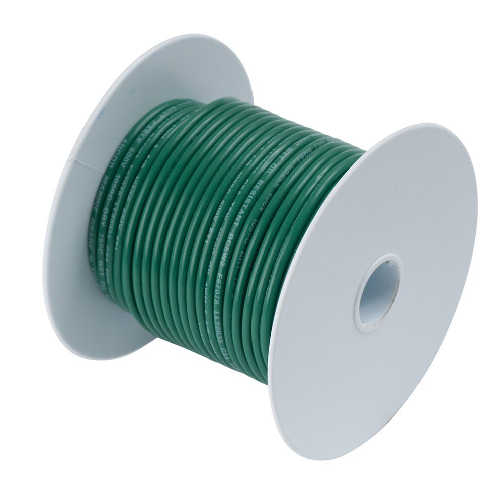 Ancor Tinned Copper Wire - 6 AWG - Green - 25' - Get Tight Gear