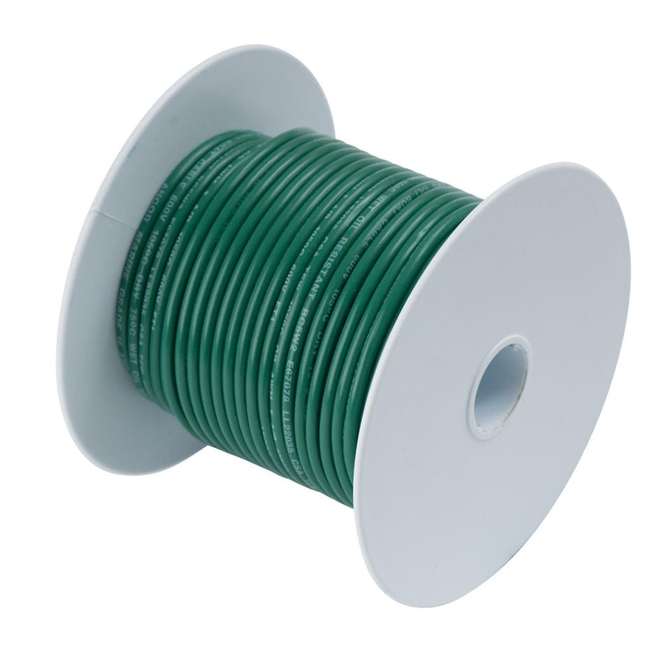 Ancor Tinned Copper Wire - 6 AWG - Green - 25' - Get Tight Gear