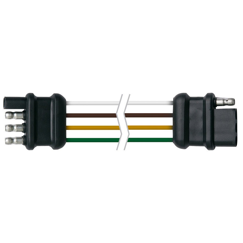 Ancor Trailer Connector - Flat 4 - Wire - 12" Loop - Get Tight Gear