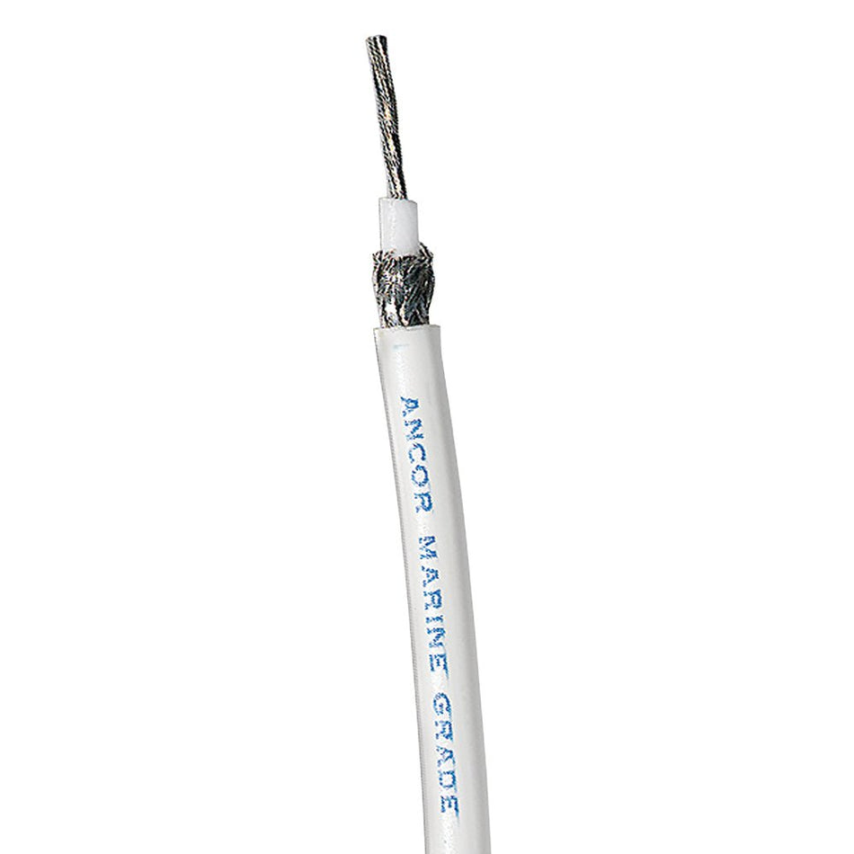 Ancor White RG 213 Tinned Coaxial Cable - 250' - Get Tight Gear