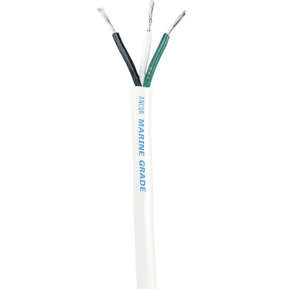 Ancor White Triplex Cable - 14/3 AWG - Round - 900' - Get Tight Gear