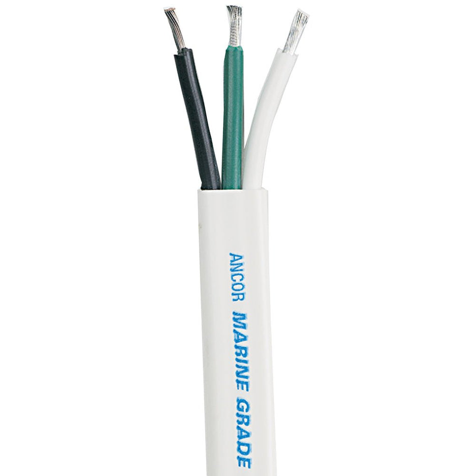 Ancor White Triplex Cable - 8/3 AWG - Flat - 100' - Get Tight Gear