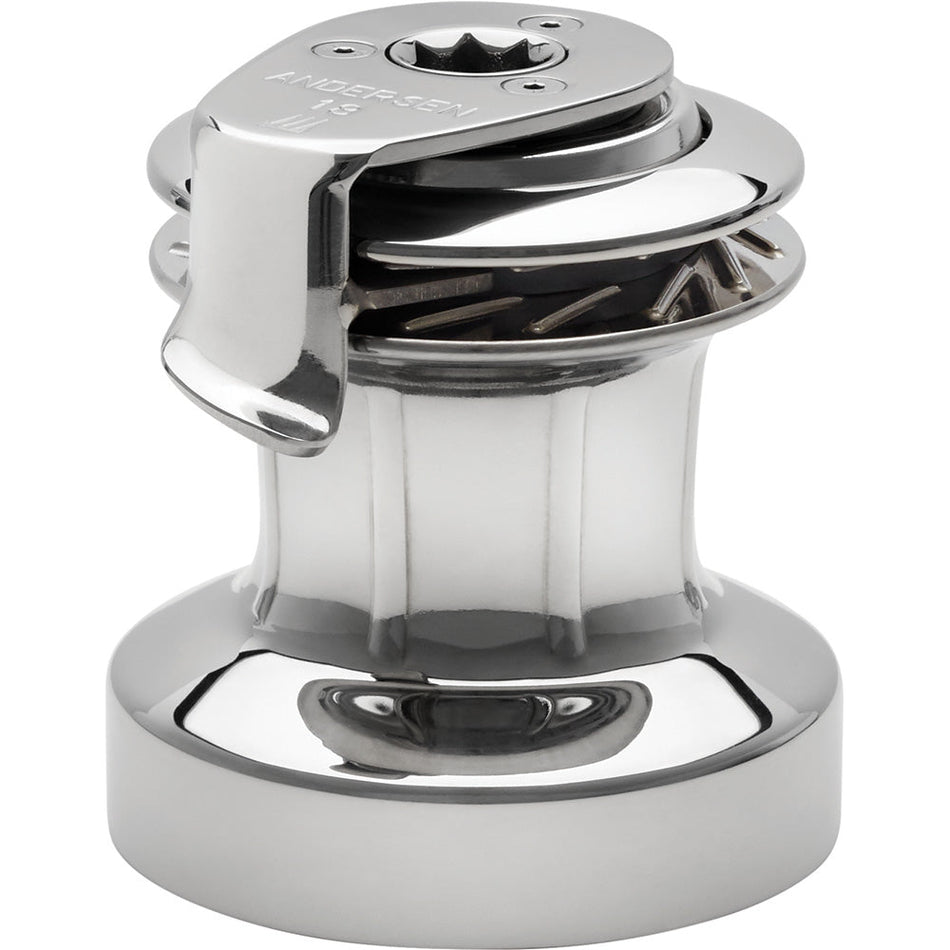 ANDERSEN 18 ST FS Self - Tailing Manual Single Speed Winch - Full Stainless - Get Tight Gear