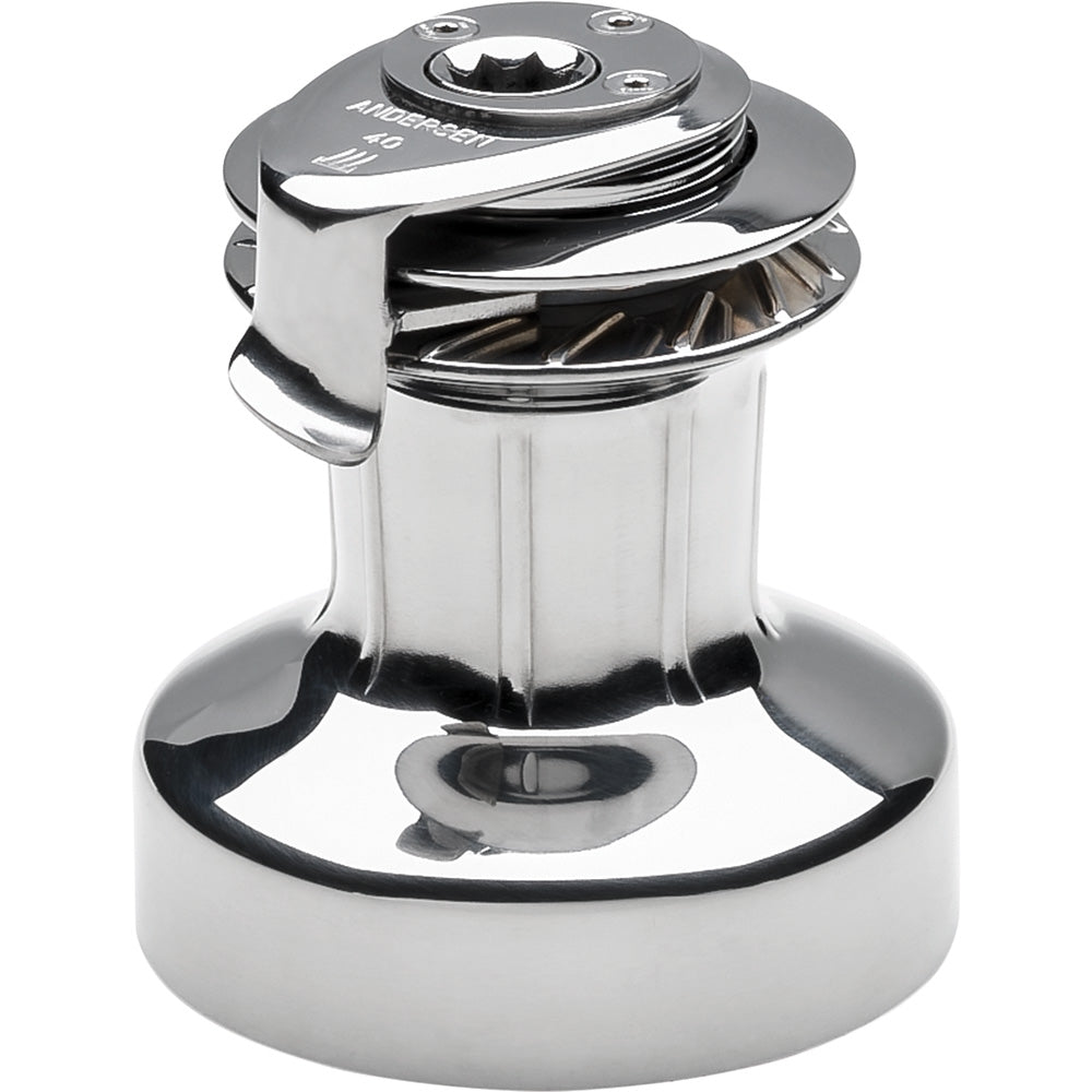 ANDERSEN 40 ST FS - 2 - Speed Self - Tailing Manual Winch - Full Stainless Steel - Get Tight Gear