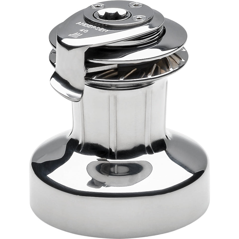 ANDERSEN 40 ST FS - 2 - Speed Self - Tailing Manual Winch - Full Stainless Steel - Get Tight Gear