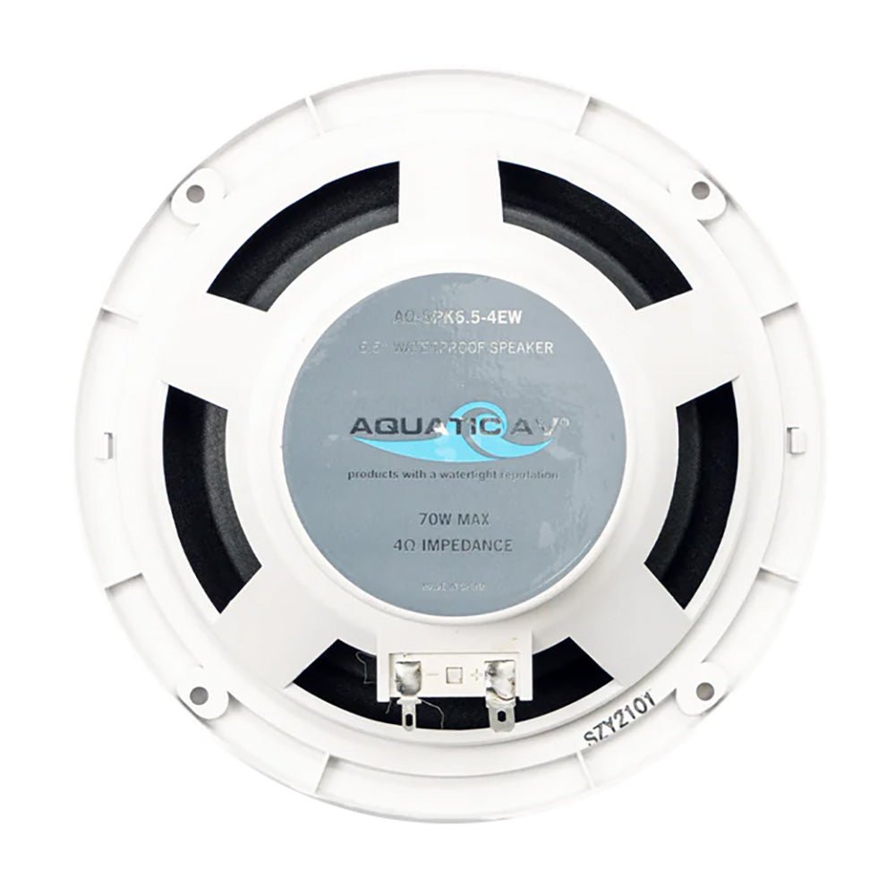 Aquatic AV 6.5" Economy Speakers - White - Pair - Get Tight Gear