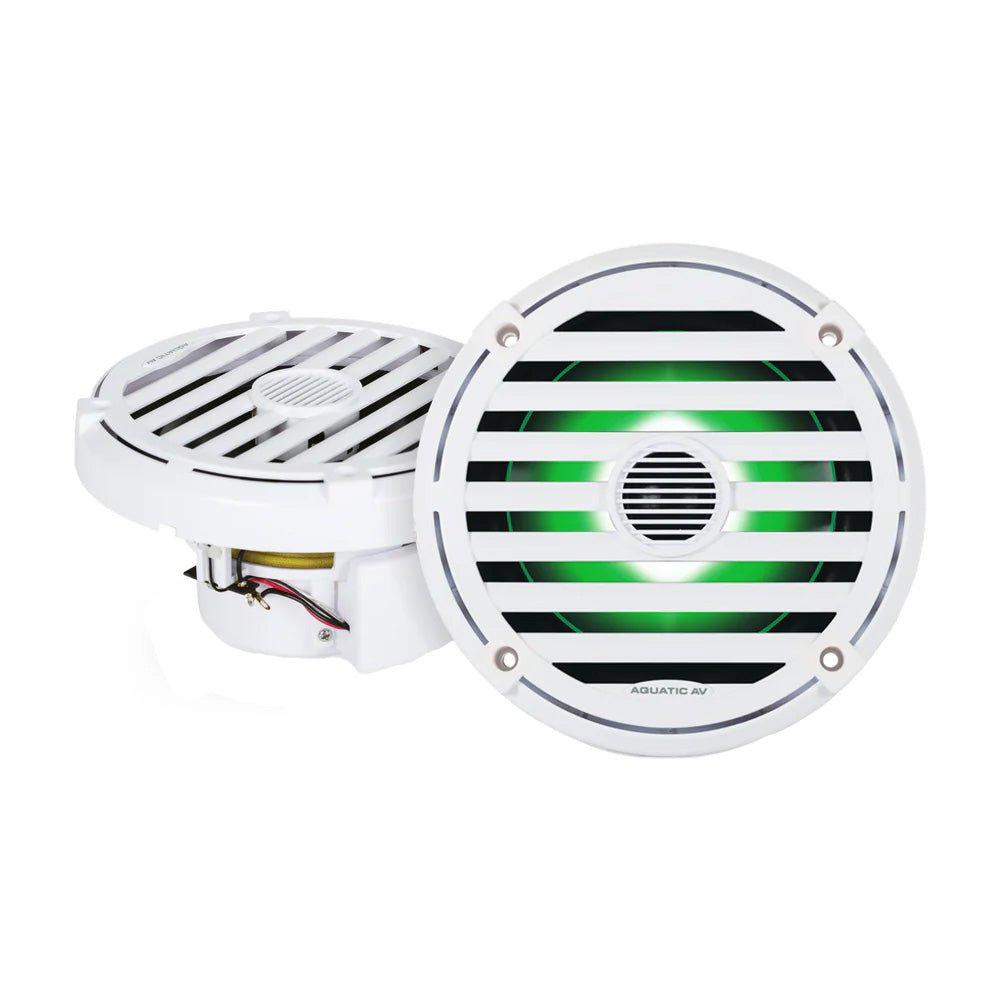 Aquatic AV ELITE 6.5" RGB Speakers - White - Pair - Get Tight Gear