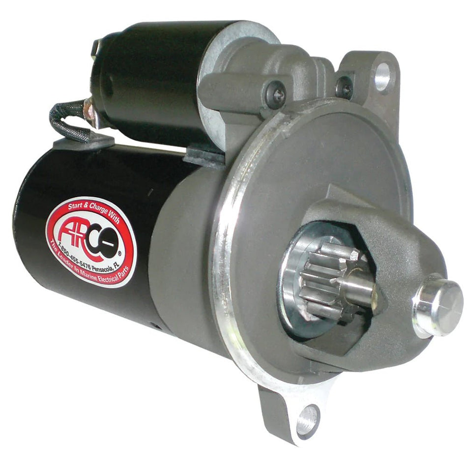 ARCO Marine High - Performance Inboard Starter w/Gear Reduction & Permanent Magnet - Clockwise Rotation - Get Tight Gear