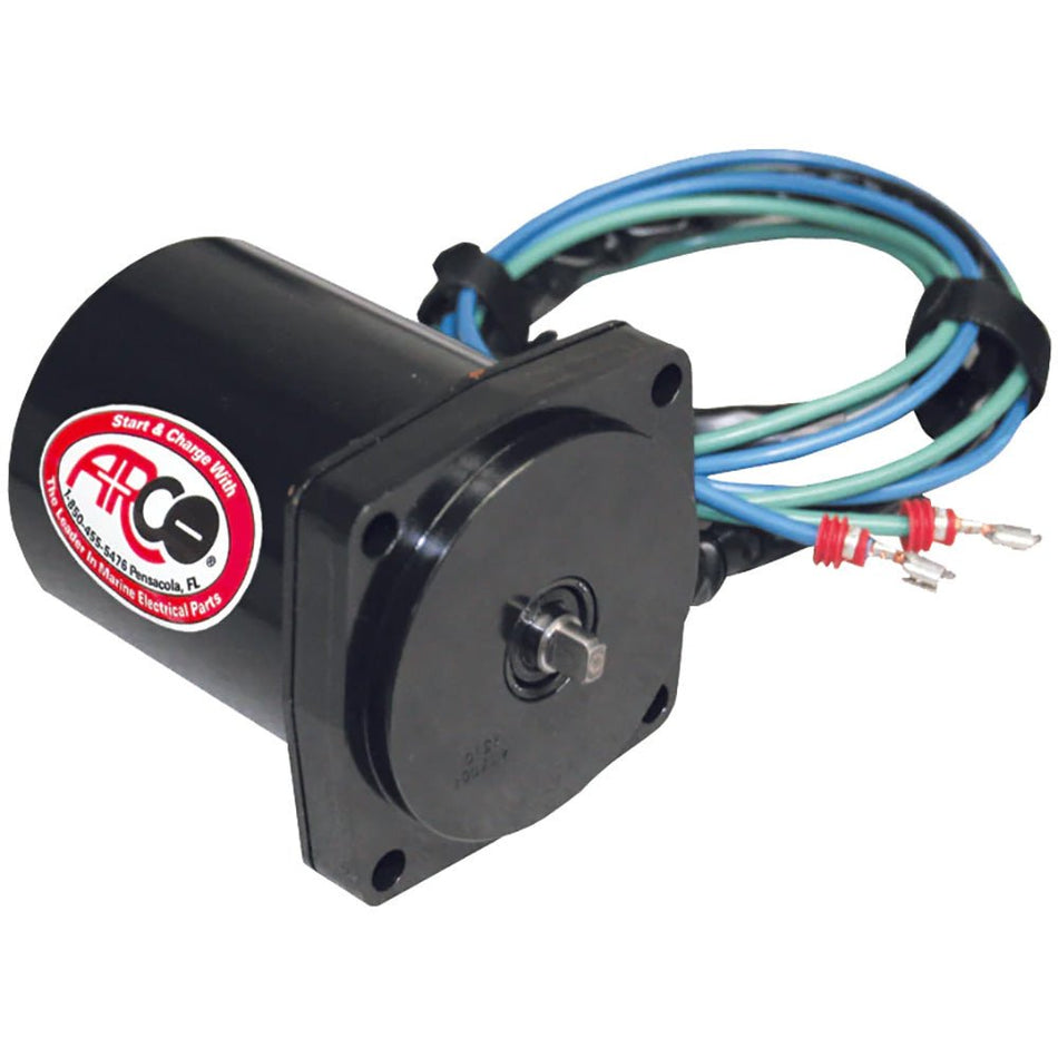 ARCO Marine Original Equipment Quality Replacement Tilt Trim Motor - 2 Wire & 4 - Bolt Mount - Get Tight Gear