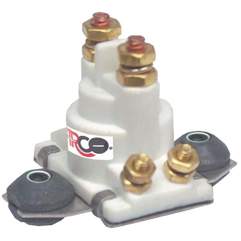 ARCO Marine Outboard Solenoid w/Flat Isolated Base & White Housing - Get Tight Gear