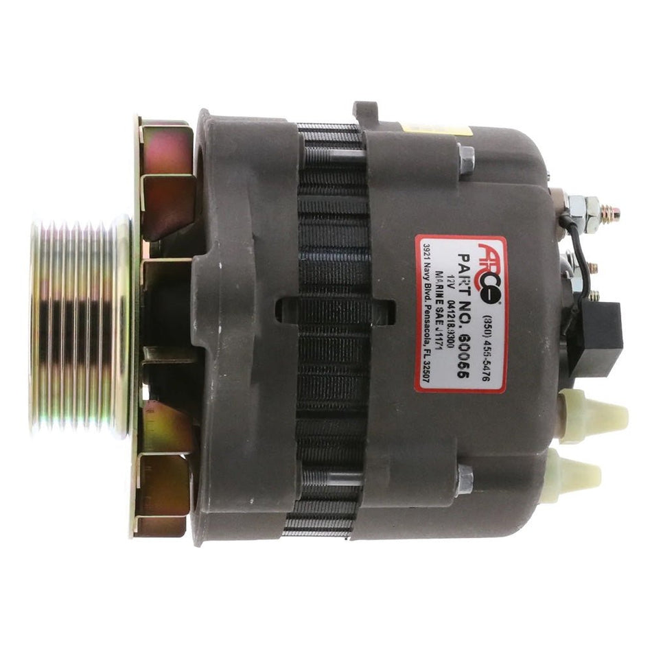 ARCO Marine Premium Replacement Alternator w/Multi - Groove Pulley - 12V 55A - Get Tight Gear