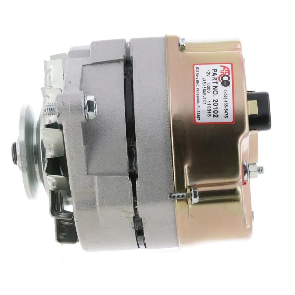 ARCO Marine Premium Replacement Alternator w/Single Groove Pulley - 12V 70A - Get Tight Gear
