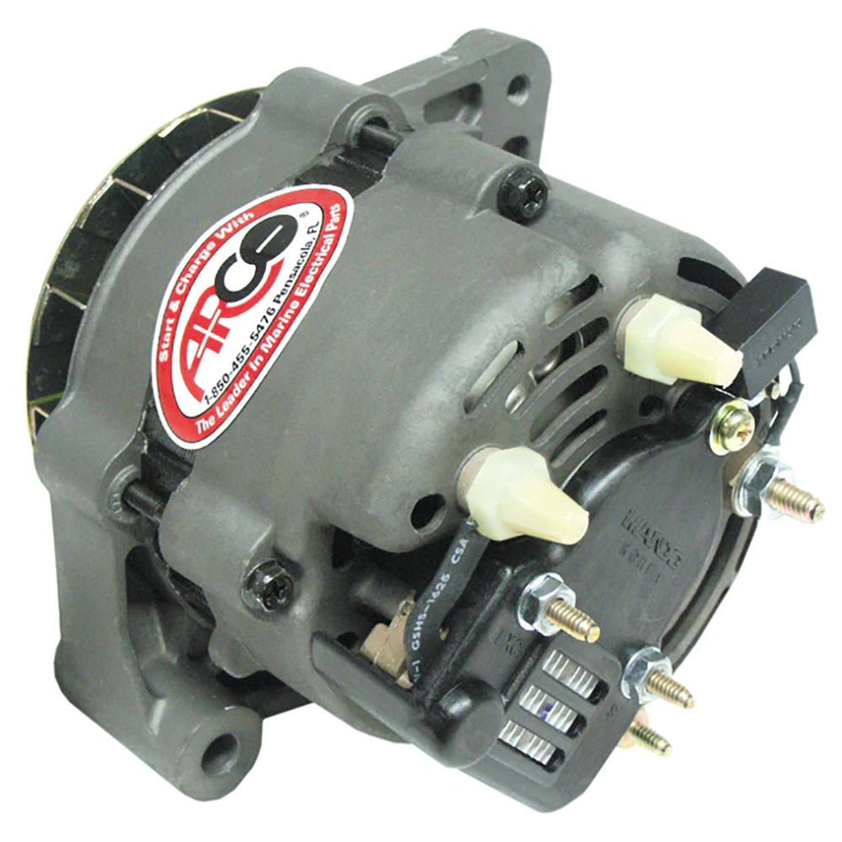 ARCO Marine Premium Replacement Inboard Alternator w/Single Groove Pulley - 12V 55A - Get Tight Gear