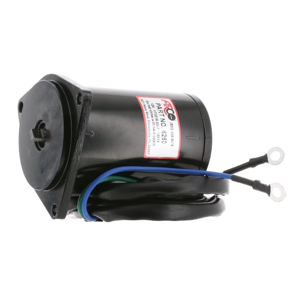 ARCO Marine Replacement Outboard Tilt Trim Motor - Yamaha, 2 - Wire, 3 Bolt, Flat Blade - Get Tight Gear