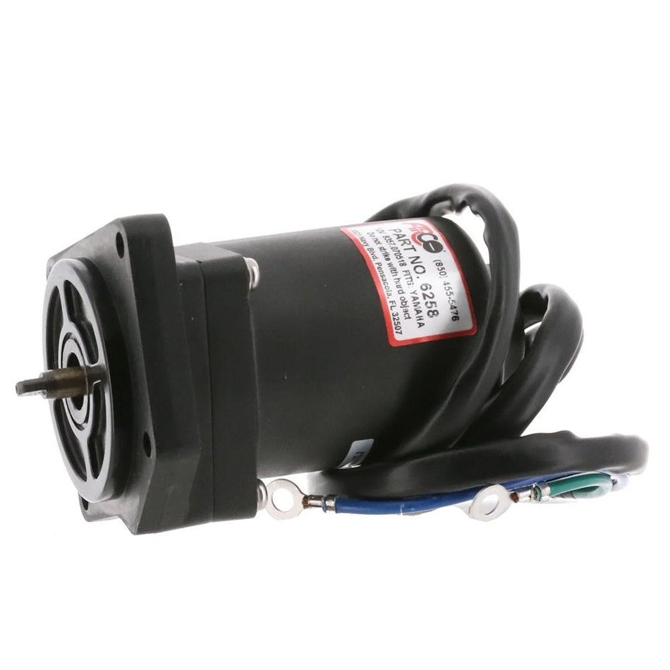 ARCO Marine Replacement Outboard Tilt Trim Motor - Yamaha - 4 Bolt, 5/8" Flat Blade Shaft - Get Tight Gear