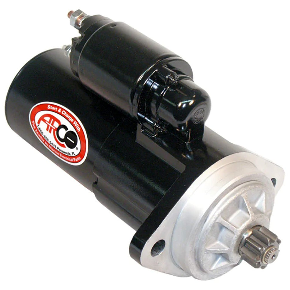 ARCO Marine Top Mount Inboard Starter w/Gear Reduction & Counter Clockwise Rotation - Get Tight Gear