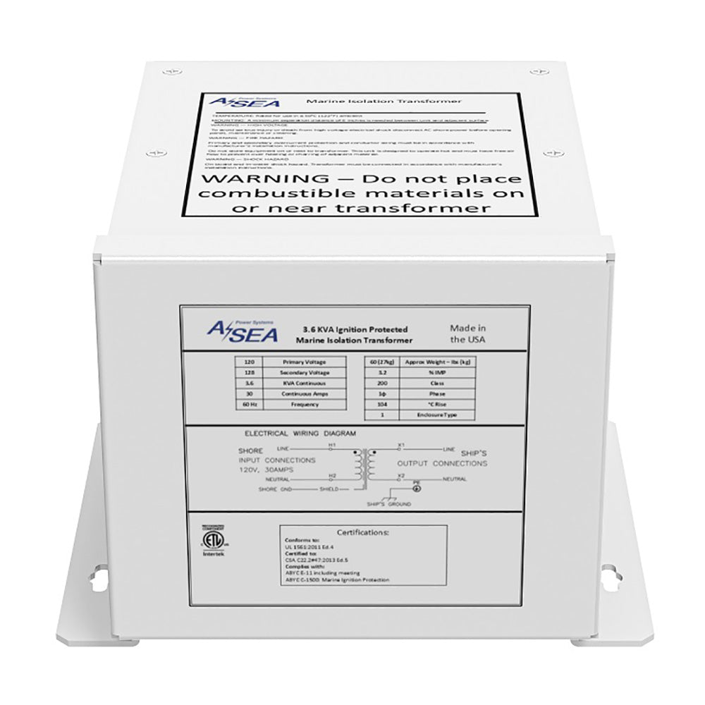 ASEA Power Systems 3.6 kVA Isolation Transformer - Get Tight Gear