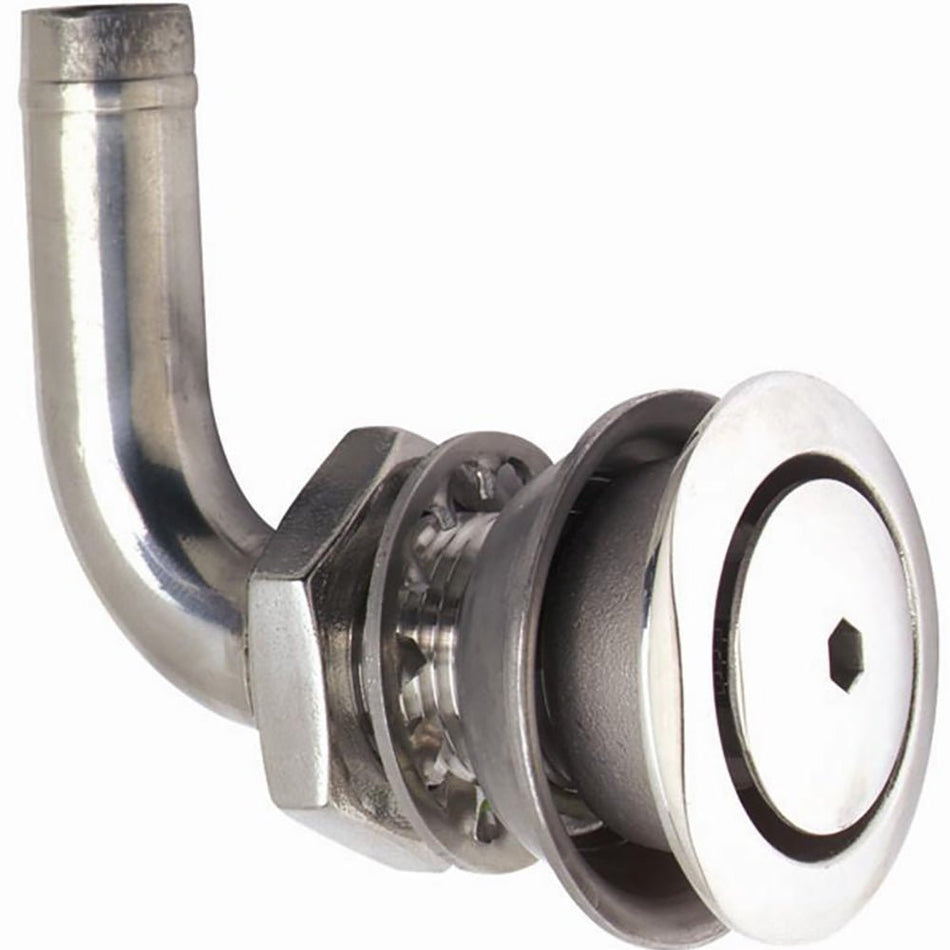Attwood 316 Stainless Steel Alloy Flush Mount Fuel Vent - 90 Vent - Get Tight Gear
