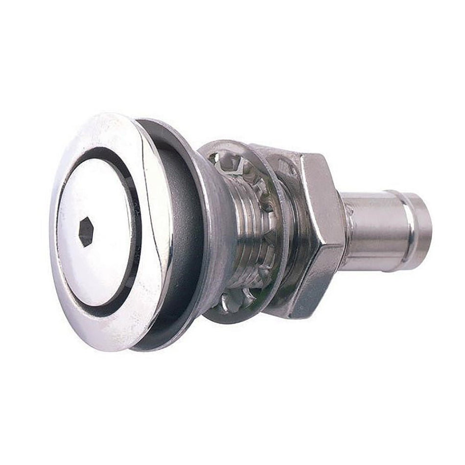 Attwood 316 Stainless Steel Alloy Flush Mount Fuel Vent - Straight Vent - Get Tight Gear