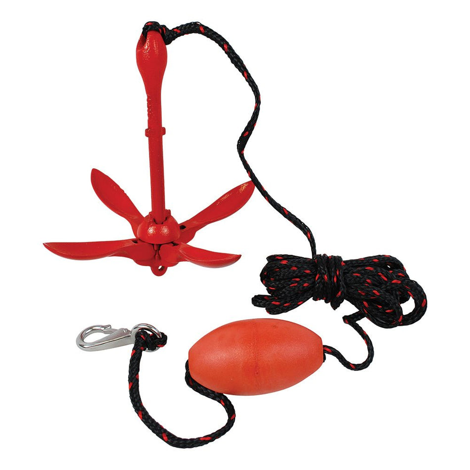 Attwood 3.5lb Grapnel Anchor System - Get Tight Gear