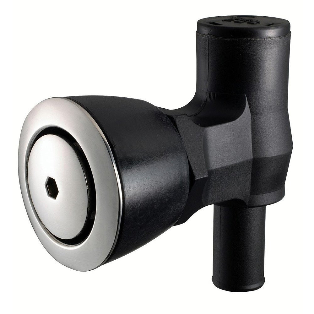 Attwood 90 P - Trap Fuel Tank Vent - Flush Mount - Black w/Stainless Steel Vent Head - Get Tight Gear