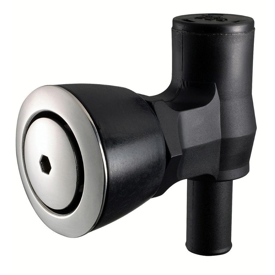Attwood 90 P - Trap Fuel Tank Vent - Flush Mount - Black w/Stainless Steel Vent Head - Get Tight Gear