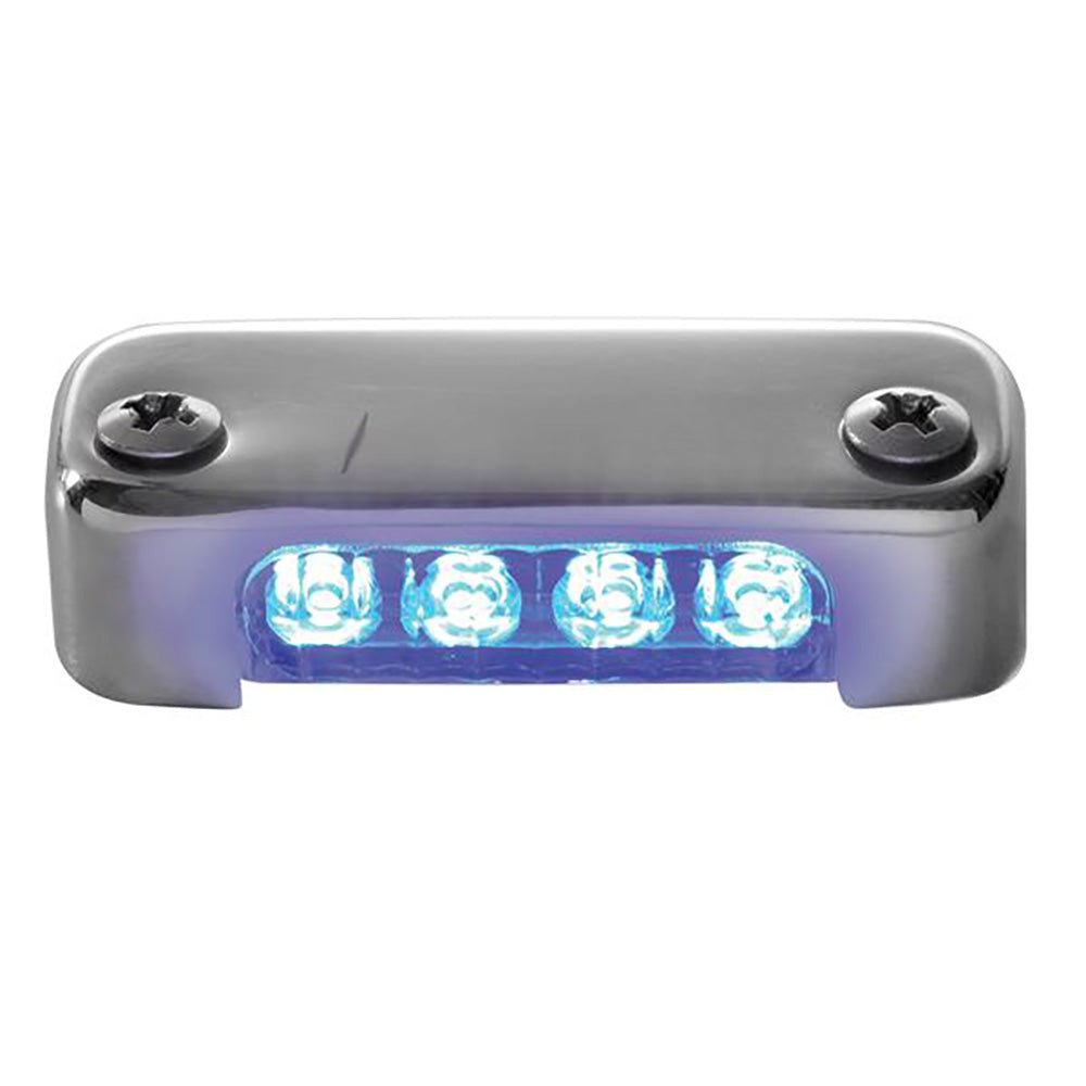 Attwood Blue LED Micro Light w/Stainless Steel Bezel & Vertical Mount - Get Tight Gear