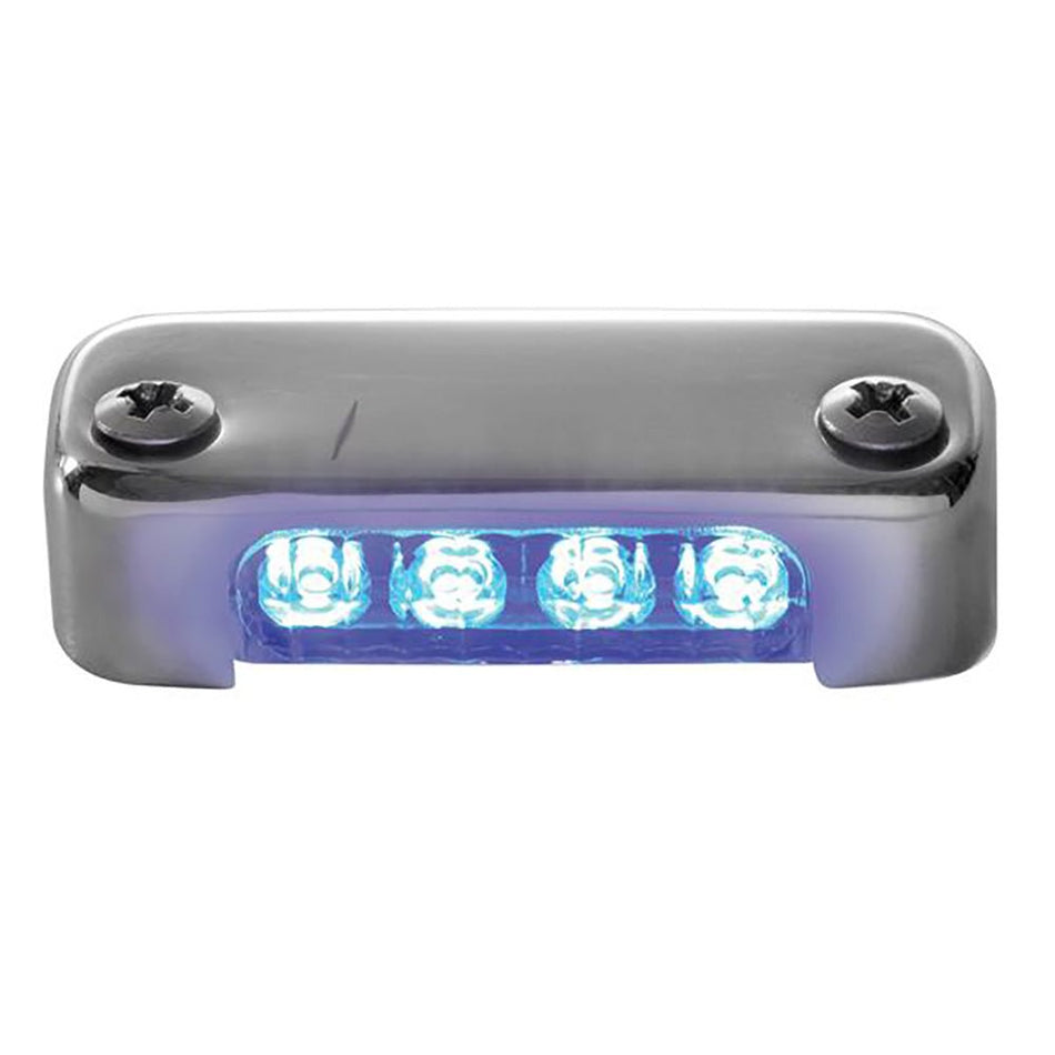 Attwood Blue LED Micro Light w/Stainless Steel Bezel & Vertical Mount - Get Tight Gear