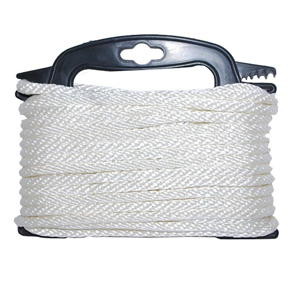 Attwood Braided Nylon Rope - 3/16" x 100' - White - Get Tight Gear