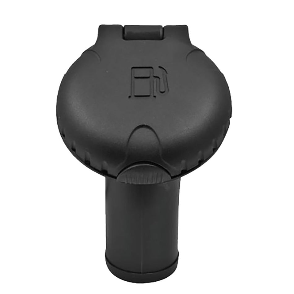 Attwood Deck Fill f/Carbon Canister System - Angled Body & Scalloped Black Plastic Cap - Get Tight Gear