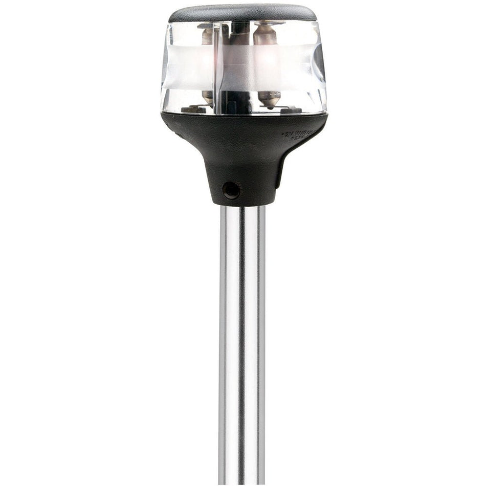 Attwood Fold - Down Incandescent Anchor/Masthead Light - 20" Horizontal Composite Base - 12V - Get Tight Gear