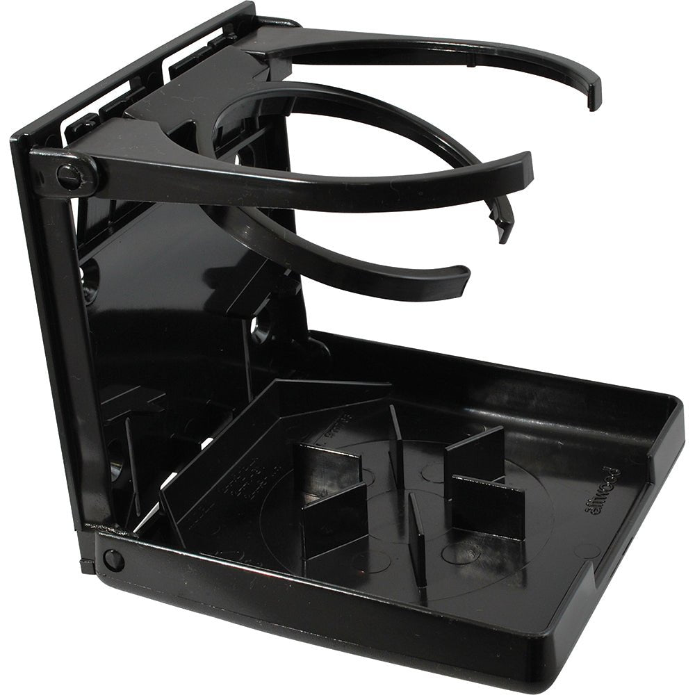 Attwood Fold - Up Drink Holder - Dual Ring - Black - Get Tight Gear