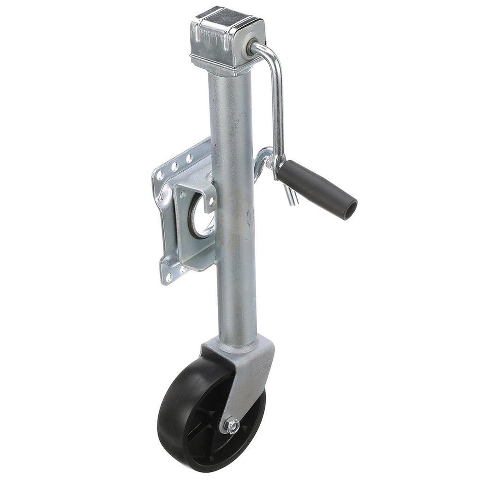 Attwood Fold - Up Trailer Jack - 1000 lb Capacity - Single Wheel - Get Tight Gear
